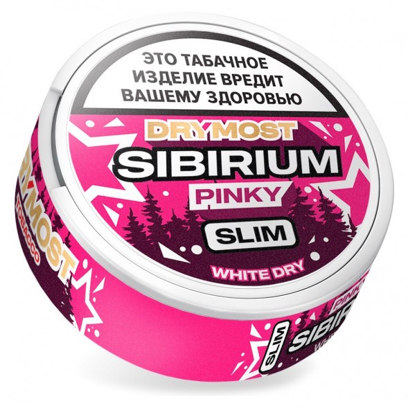 Табак жевательный DryMost - Sibirium Pinky Slim (Сибирский Малиновый Лимонад, 12 грамм) купить в Екатеринбурге