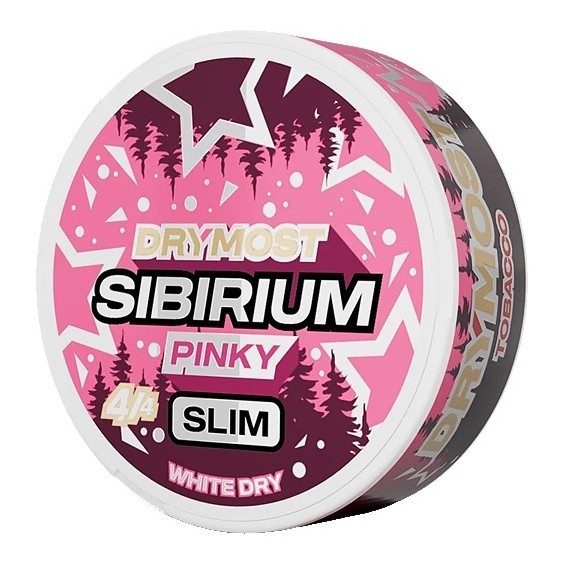Табак жевательный DryMost - Sibirium Pinky Slim (Сибирский Малиновый Лимонад, 12 грамм) купить в Екатеринбурге