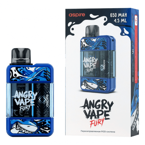 Электронная сигарета Brusko - Angry Vape Fury (650 mAh, Синий) купить в Екатеринбурге
