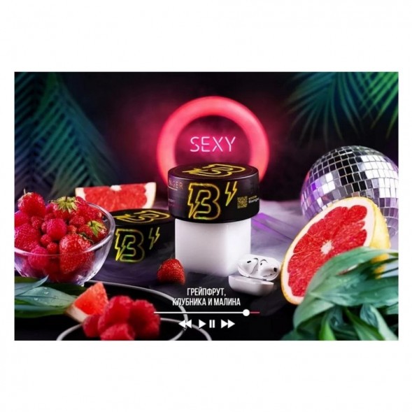 Табак Banger - Sexy (Грейпфрут, Клубника, Малина, 25 грамм) купить в Екатеринбурге