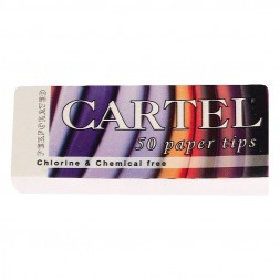 Бумага для самокруток Cartel - 130мм +Tips Unbleached (32 штук)