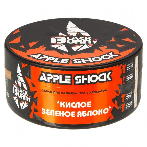 Табак BlackBurn - Apple Shock (Кислое Яблоко, 100 грамм) купить в Екатеринбурге