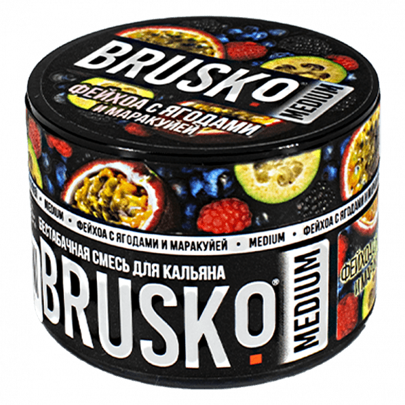 Смесь Brusko Medium - Фейхоа с Ягодами и Маракуйей (50 грамм) купить в Екатеринбурге