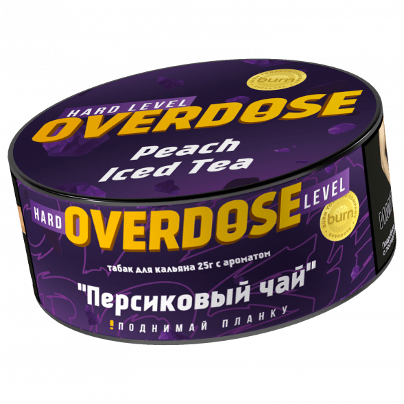 Табак Overdose - Peach Iced Tea (Холодный Персиковый Чай, 25 грамм) купить в Екатеринбурге