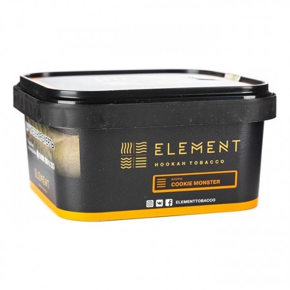 Табак Element Земля - Cookie Monster NEW (Земляничное Печенье, 200 грамм) купить в Екатеринбурге