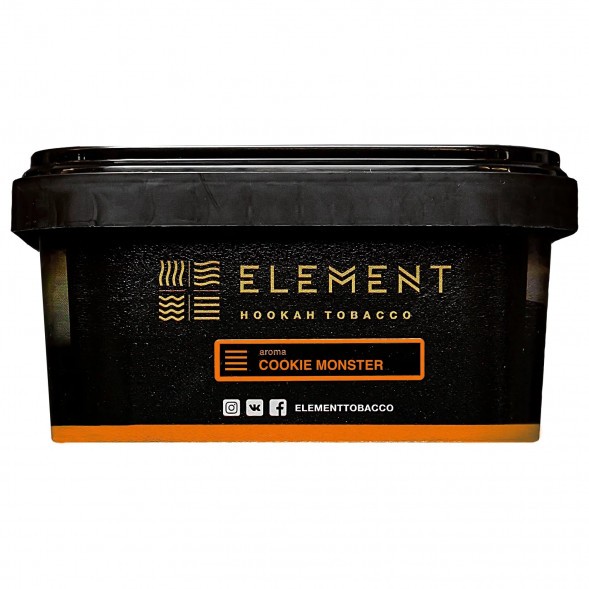 Табак Element Земля - Cookie Monster NEW (Земляничное Печенье, 200 грамм) купить в Екатеринбурге