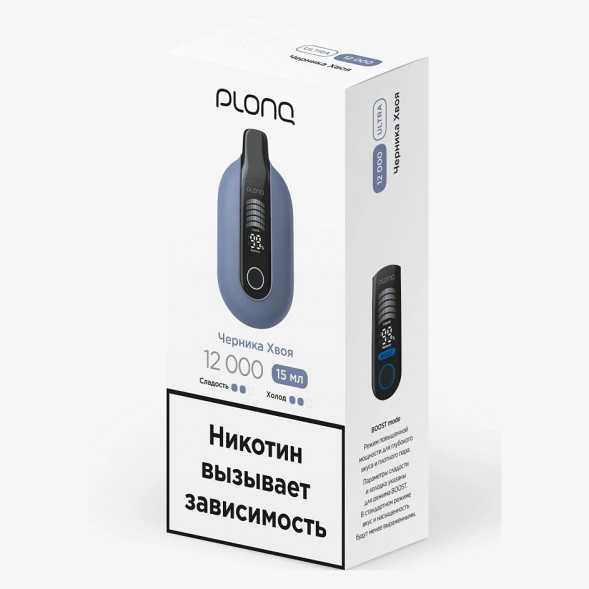 PLONQ ULTRA - Черника Хвоя (12000 затяжек) купить в Екатеринбурге