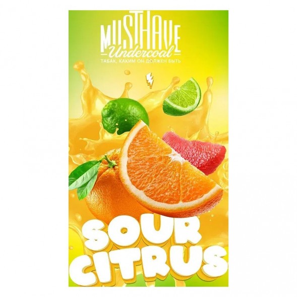 Табак Must Have - Sour Citrus (Кислый Цитрус, 25 грамм) купить в Екатеринбурге
