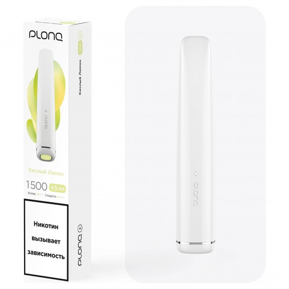 PLONQ PLUS - Кислый Лимон (1500 затяжек) купить в Екатеринбурге