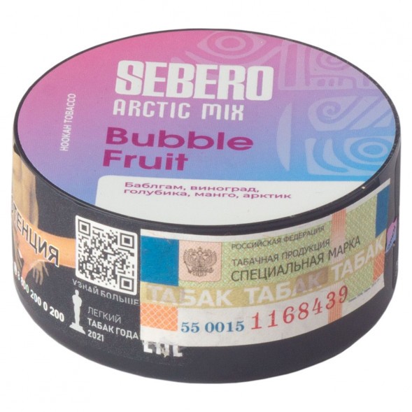 Табак Sebero Arctic Mix - Bubble Fruit (Фруктовая Жвачка, 25 грамм) купить в Екатеринбурге