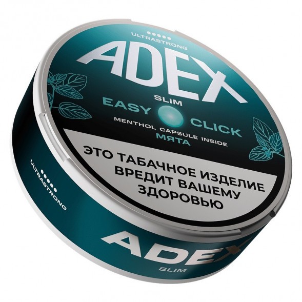 Табак жевательный ADEX ULTRA STRONG SLIM Easy Click - Double Mint (Двойная Мята) купить в Екатеринбурге
