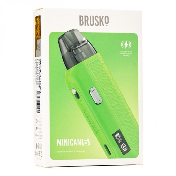 Электронная сигарета Brusko - Minican 5 (Зелёный) купить в Екатеринбурге