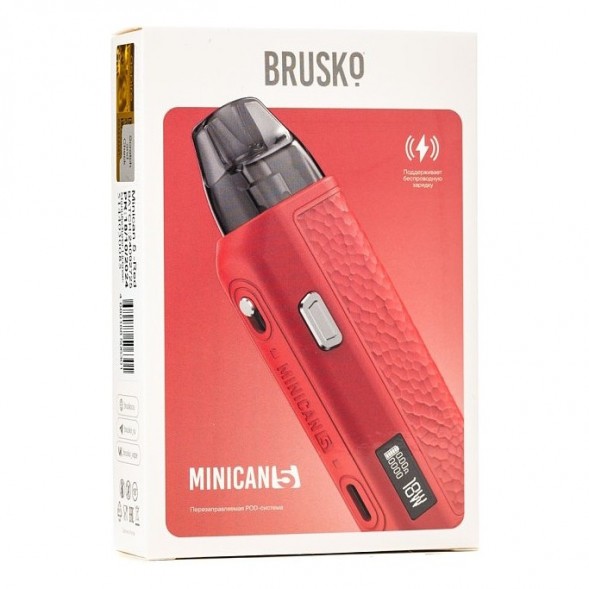 Электронная сигарета Brusko - Minican 5 (Красный) купить в Екатеринбурге
