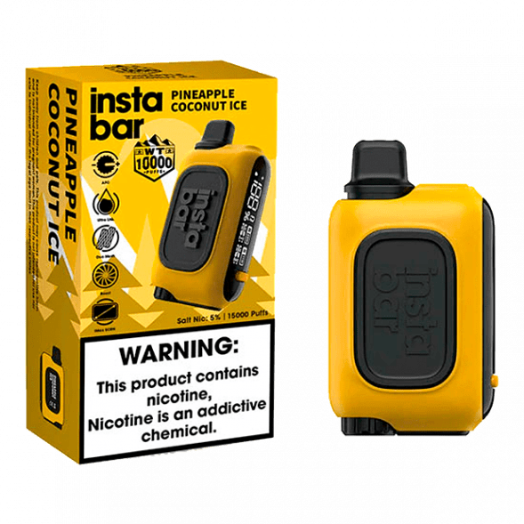 PLONQ INSTABAR WT - Ананас Кокос (Pineapple Coconut Ice, 10000 затяжек) купить в Екатеринбурге
