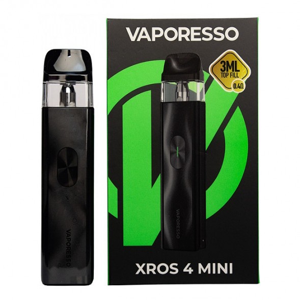 Электронная сигарета Vaporesso XROS 4 Mini - Black (Чёрная) купить в Екатеринбурге