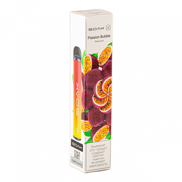 SOAK X - Passion Bubble (Маракуйя, 2200 затяжек) купить в Екатеринбурге