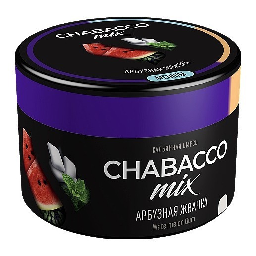 Смесь Chabacco MIX MEDIUM - Watermelon Gum (Арбузная Жвачка, 40 грамм) купить в Екатеринбурге