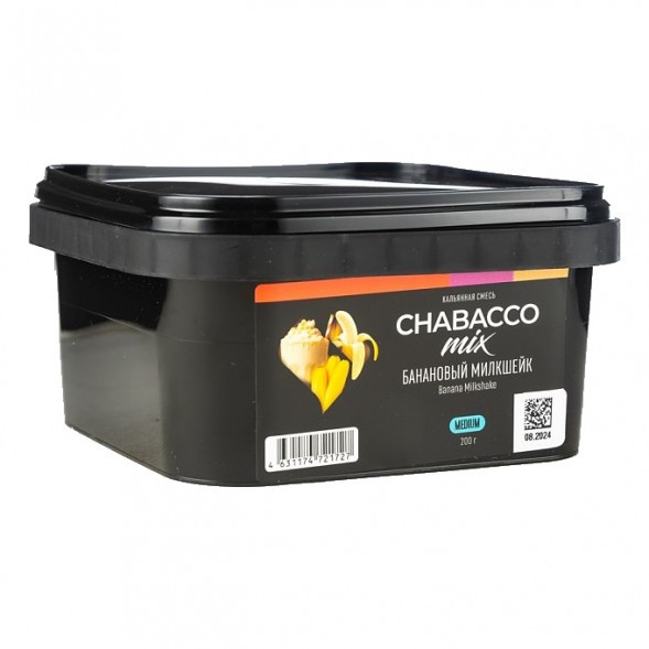 Смесь Chabacco MIX MEDIUM - Banana Milkshake (Банановый Милкшейк, 200 грамм) купить в Екатеринбурге