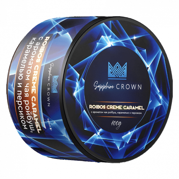 Табак Sapphire Crown - Roibos Creme Caramel (Чай Ройбуш с Карамелью и Персиком, 100 грамм) купить в Екатеринбурге
