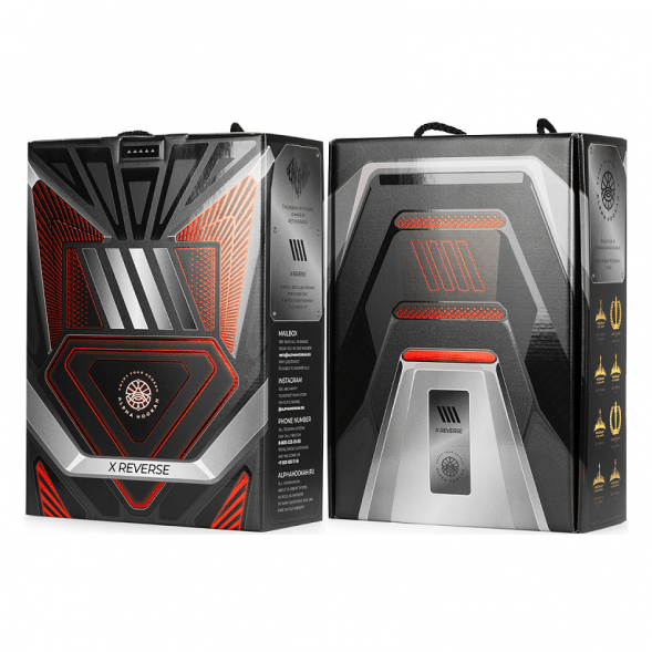 Кальян Alpha Hookah - Model X REVERSE Red Black (без колбы) купить в Екатеринбурге