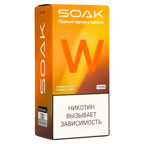 SOAK W - Пряный Персик с Лаймом (10000 затяжек) купить в Екатеринбурге