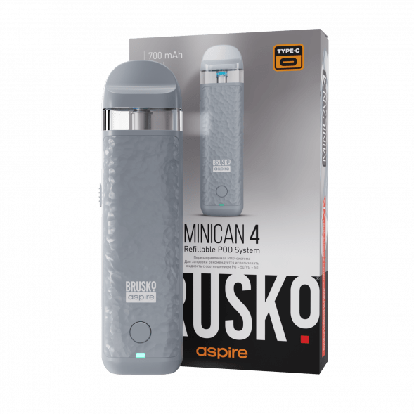 Электронная сигарета Brusko - Minican 4 (Серый) купить в Екатеринбурге