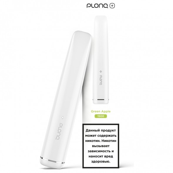 PLONQ PLUS - Зелёное Яблоко (1500 затяжек) купить в Екатеринбурге