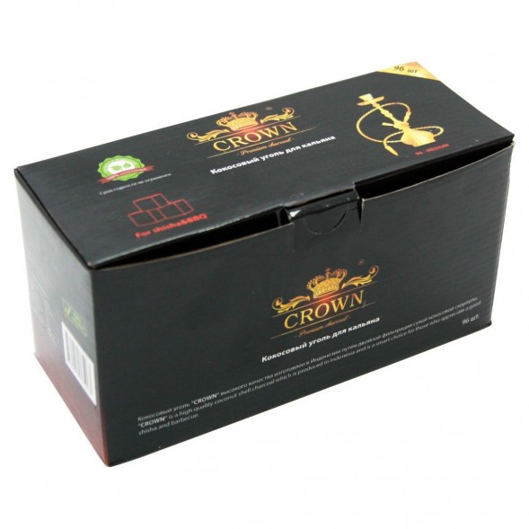 Уголь Crown (22 мм, 96 кубиков) купить в Екатеринбурге