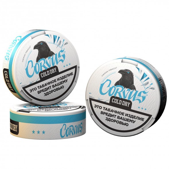 Табак жевательный CORVUS - Cold Dry MEDIUM (13 грамм) купить в Екатеринбурге