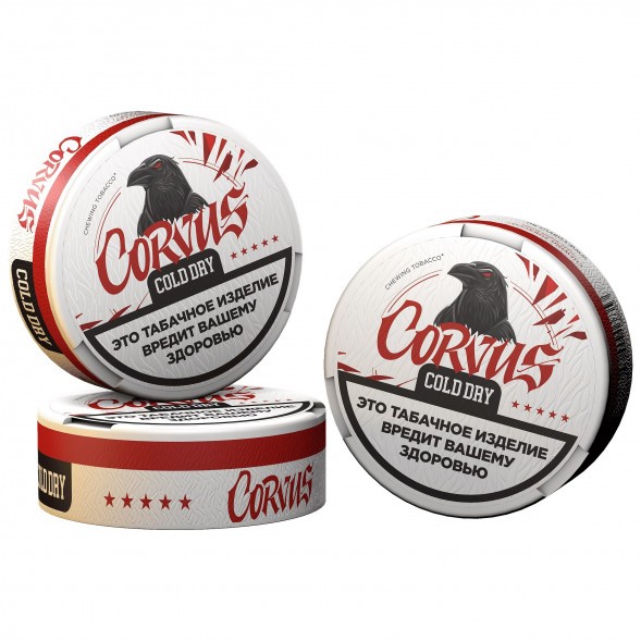 Табак жевательный CORVUS - Cold Dry STRONG (13 грамм) купить в Екатеринбурге