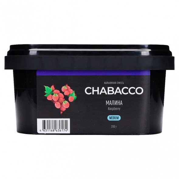 Смесь Chabacco MEDIUM - Raspberry (Малина, 200 грамм) купить в Екатеринбурге