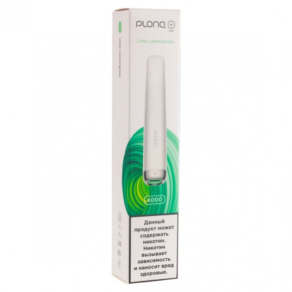 PLONQ PLUS PRO - Лайм Лемонграсс (Lime Lemongrass, 4000 затяжек) купить в Екатеринбурге