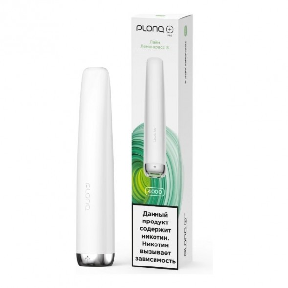 PLONQ PLUS PRO - Лайм Лемонграсс (Lime Lemongrass, 4000 затяжек) купить в Екатеринбурге
