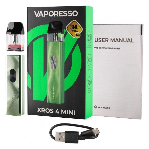 Электронная сигарета Vaporesso XROS 4 Mini - Ice Green (Зелёный Лёд) купить в Екатеринбурге