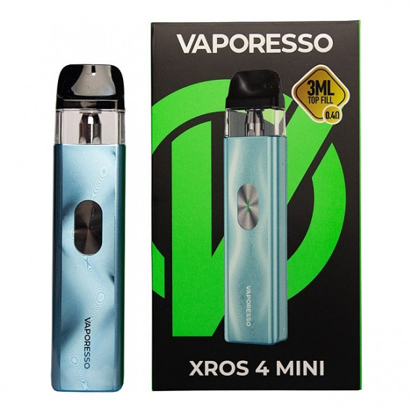Электронная сигарета Vaporesso XROS 4 Mini - Ice Blue (Синий Лёд) купить в Екатеринбурге