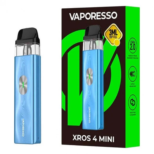 Электронная сигарета Vaporesso XROS 4 Mini - Ice Blue (Синий Лёд) купить в Екатеринбурге