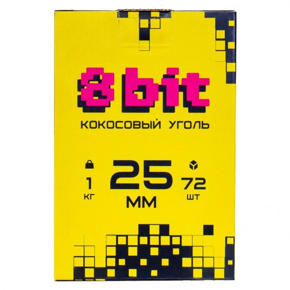 Уголь 8 Bit (25 мм, 72 кубика) купить в Екатеринбурге