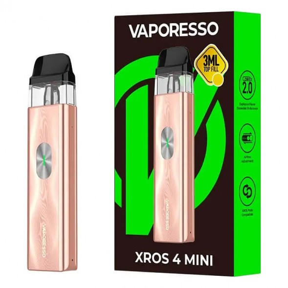 Электронная сигарета Vaporesso XROS 4 Mini - Champagne Gold (Золотое Шампанское) купить в Екатеринбурге