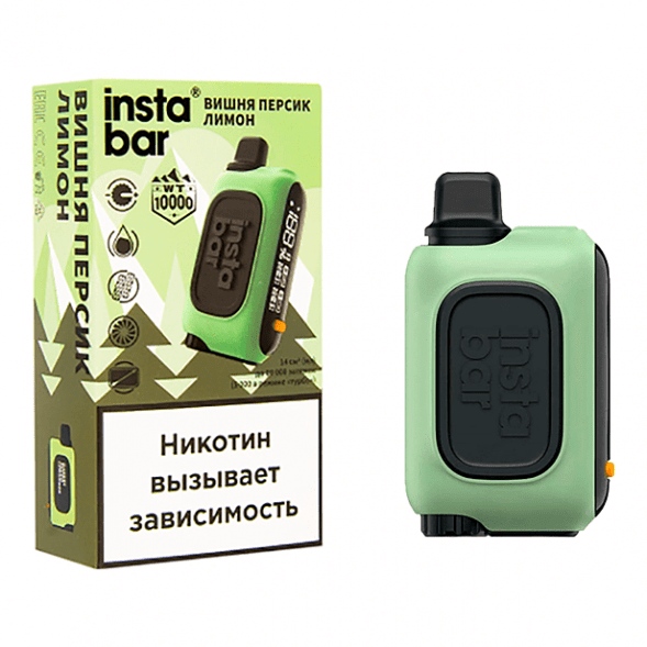 PLONQ INSTABAR WT - Вишня Персик Лимон (Cherry Peach Lemon, 10000 затяжек) купить в Екатеринбурге