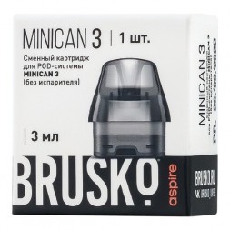 Сменный картридж Brusko - Minican 3 (Чёрный, без испарителя)