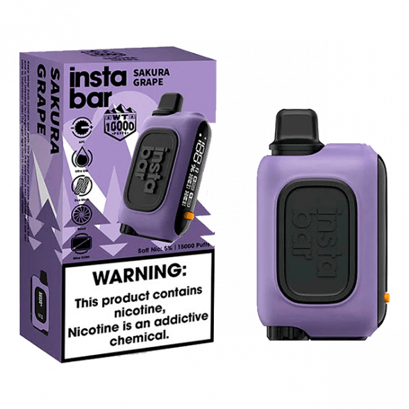 PLONQ INSTABAR WT - Сакура Виноград (Sakura Grape, 10000 затяжек) купить в Екатеринбурге