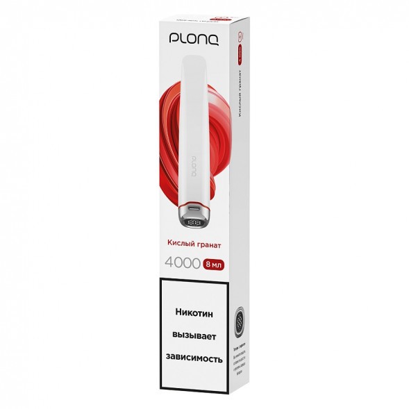 PLONQ PLUS PRO - Кислый Гранат (Sour Pomegranate, 4000 затяжек) купить в Екатеринбурге