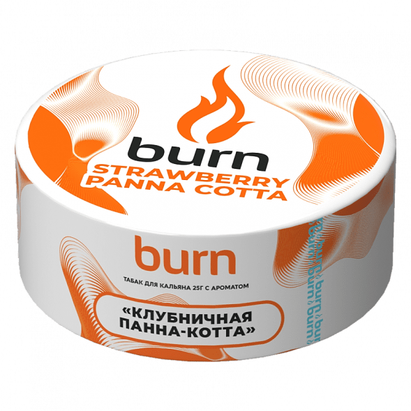 Табак Burn - Strawberry Panna-Cotta (Клубничная Панна-котта, 25 грамм) купить в Екатеринбурге