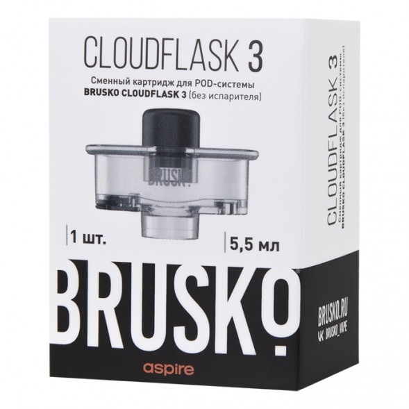 Сменный картридж Brusko - Cloudflask 3 (5.5 мл., 1 шт., без испарителя) купить в Екатеринбурге