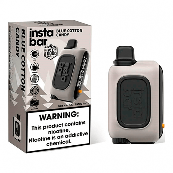PLONQ INSTABAR WT - Сахарная Вата (Blue Cotton Candy, 10000 затяжек) купить в Екатеринбурге