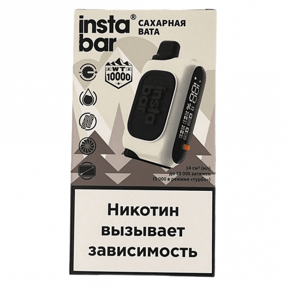 PLONQ INSTABAR WT - Сахарная Вата (Blue Cotton Candy, 10000 затяжек) купить в Екатеринбурге