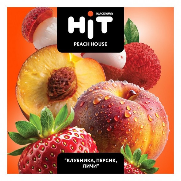 Табак BlackBurn HiT - Peach House (Клубника, Персик, Личи, 30 грамм) купить в Екатеринбурге