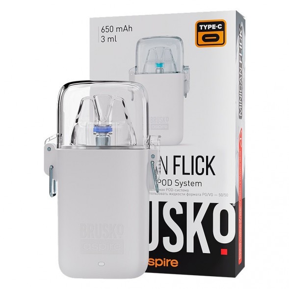 Электронная сигарета Brusko - Minican Flick (Белый) купить в Екатеринбурге