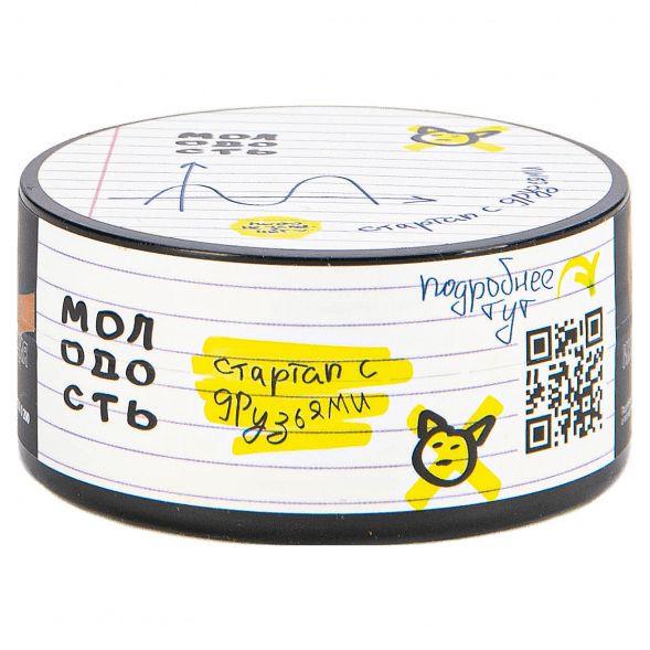 Табак Молодость - Стартап с Друзьями (Венские Вафли, Коктейльная Вишня, Грейпфрут и Лимон, 25 грамм) купить в Екатеринбурге