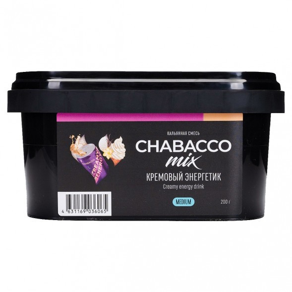 Смесь Chabacco MIX MEDIUM - Creamy Energy Drink (Кремовый Энергетик, 200 грамм) купить в Екатеринбурге